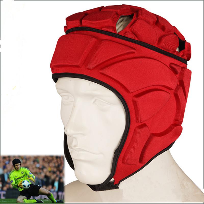 casque de gardien de but casques de Football Lax tendus réglables gardien de but de Football protecteur de sécurité outils de protection de la tête: Rouge / XL