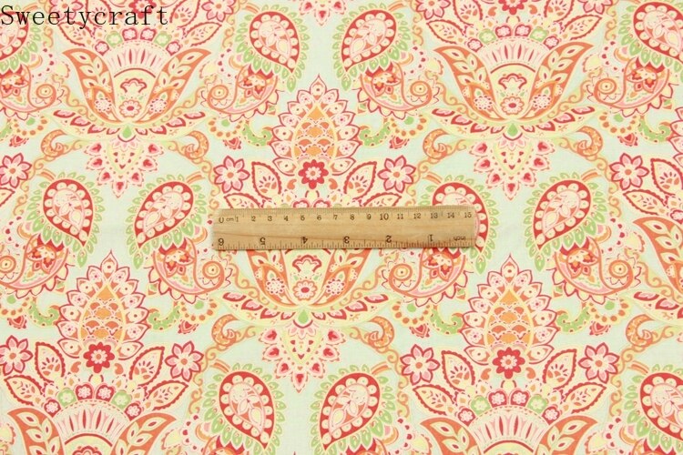 Tissu en coton uni imprimé, 140x50cm, pour Patchwork, couture, Quilting, accessoires faits à la main, bricolage