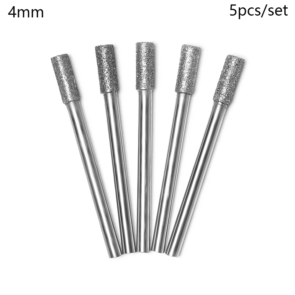 5pcs 3/4/5mm Burr Stone Fits 1453 Craftsman Micro-carving Needle Diamond Chainsaw Sharpener Abrasive Tools Chainsaws Sharpening: Gold