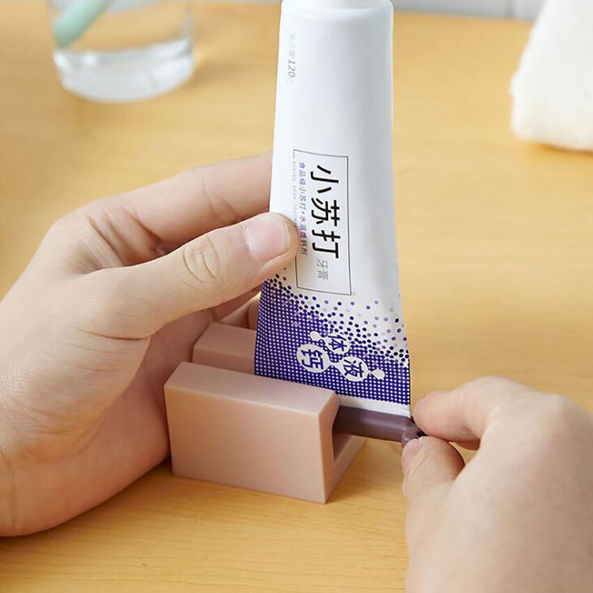 1PC Manual Toothpaste Squeezer Standing Bathroom Toothpaste Squeezers Holder, Facial Cleanser Rotating Squeezer Clip