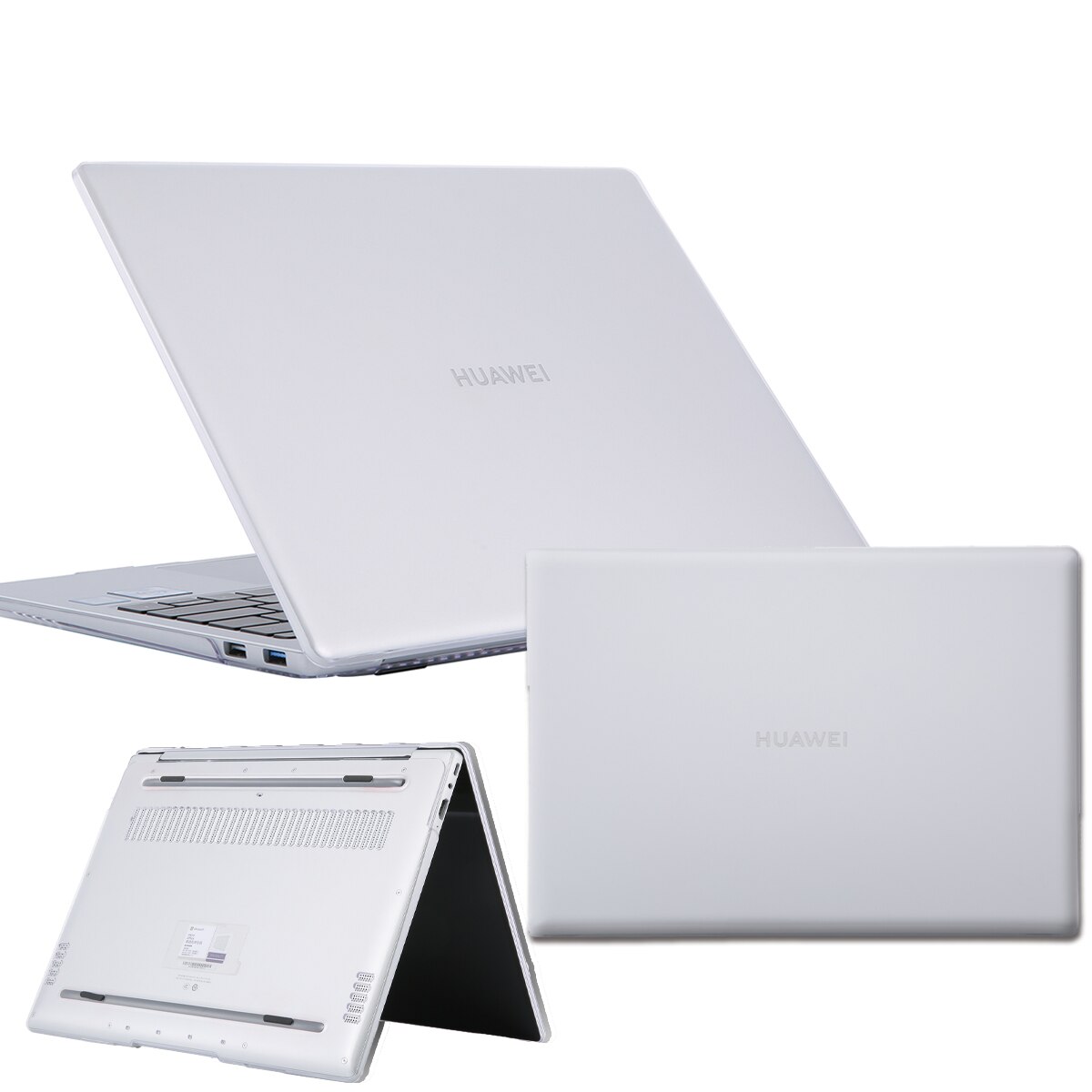For HUAWEI MateBook X Pro 13.9/MateBook 13 14 D14 D15/X /Honor MagicBook 14 15/Pro 16.1 Laptop Case Transparent Hard Shell