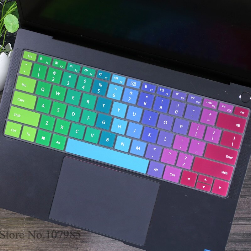 Silicone Laptop Keyboard Cover Skin Protector Film For Huawei MateBook D 15 AMD Ryzen 15.6 inch for Huawei Mate Book D15: Rainbow