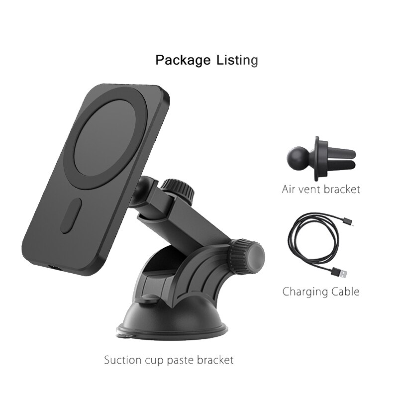 Aubenai MagSafe Auto Ladegerät 15W Mit RGB - Magnetischer Wireless Charger Für IPhone