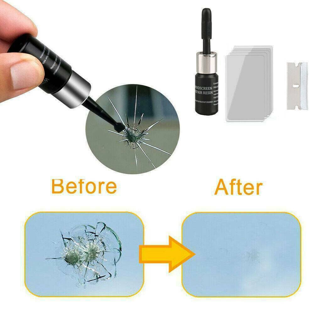 Automotive glass nano repair fluid upgrade car window glass crack chip repair tool kit crack nano-repair fluid car universal