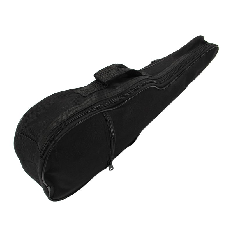 Ukulele Soft Comfortable Shoulder Back Carry Case Bag With Straps Black For