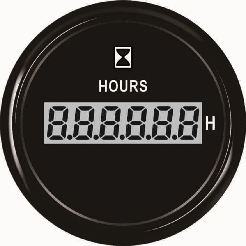 52mm vandtæt digital timetæller lcd motor omdrejningstæller timetæller omdrejningstæller induktivt display til motorcykel cykelbåd