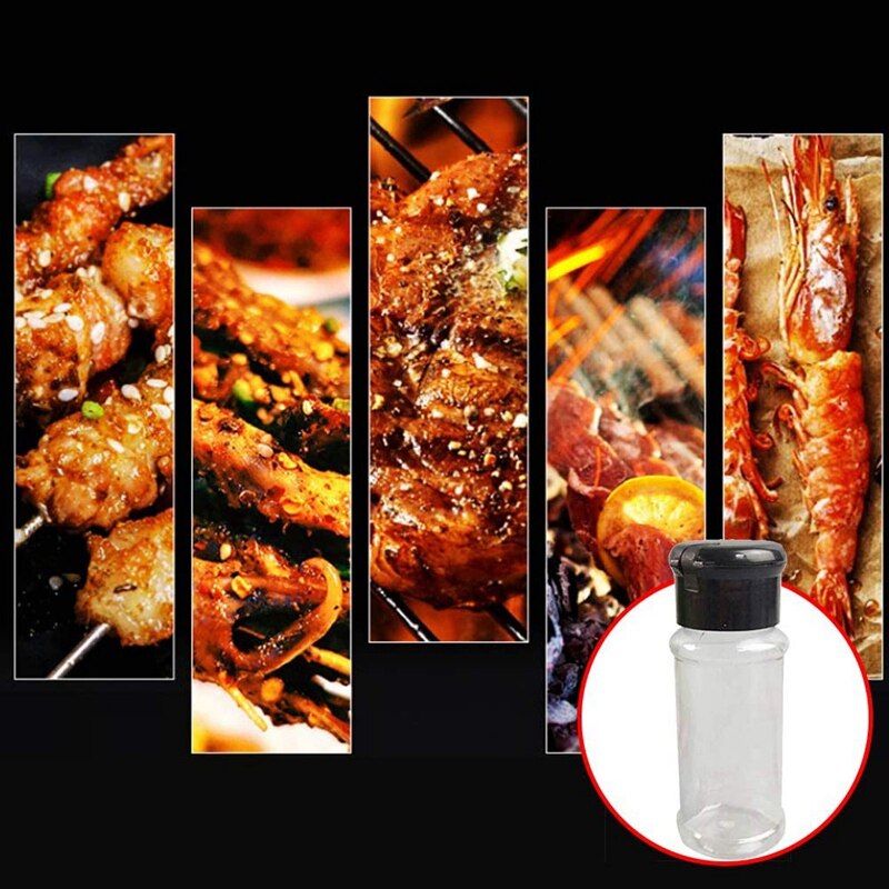 20 stk / sett 100ml krydder salt pepper shakere svart krydderburk kan pepperflaske grille krydder kjøkkenutstyrsverktøy