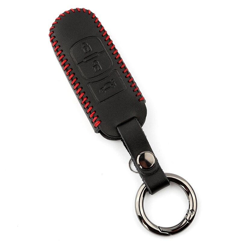 Lederen Auto Remote Key Case Cover Voor Mazda 2 3 6 Atenza Axela Demio CX-5 CX5 CX-3 CX7 CX-9 Accessoires