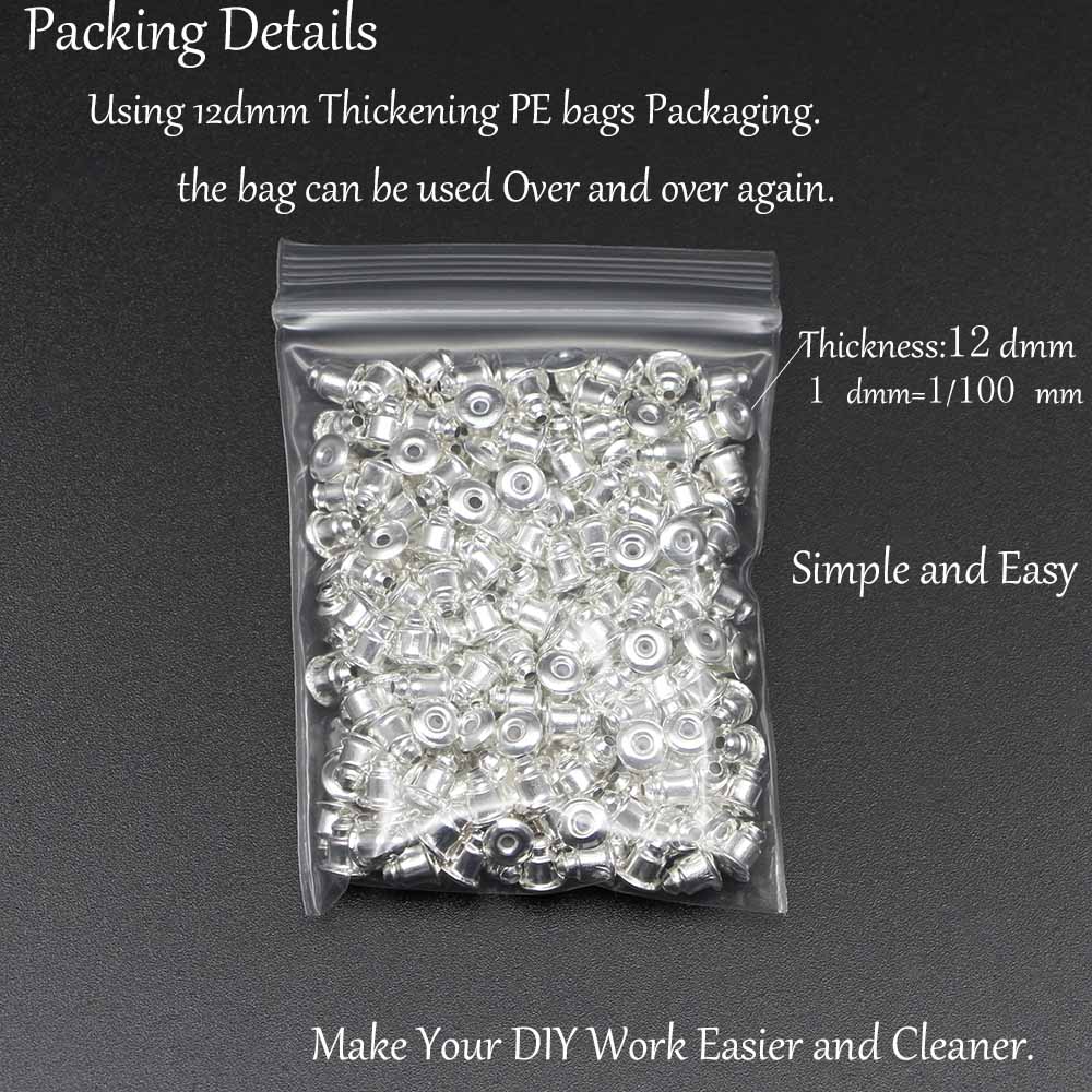 50-200 stk/parti øredobber, ryggpropper, ruller, ørefunn, gjør-det-selv-blokkerte hetter, øredobbpropper, øretilbehør, rekvisita