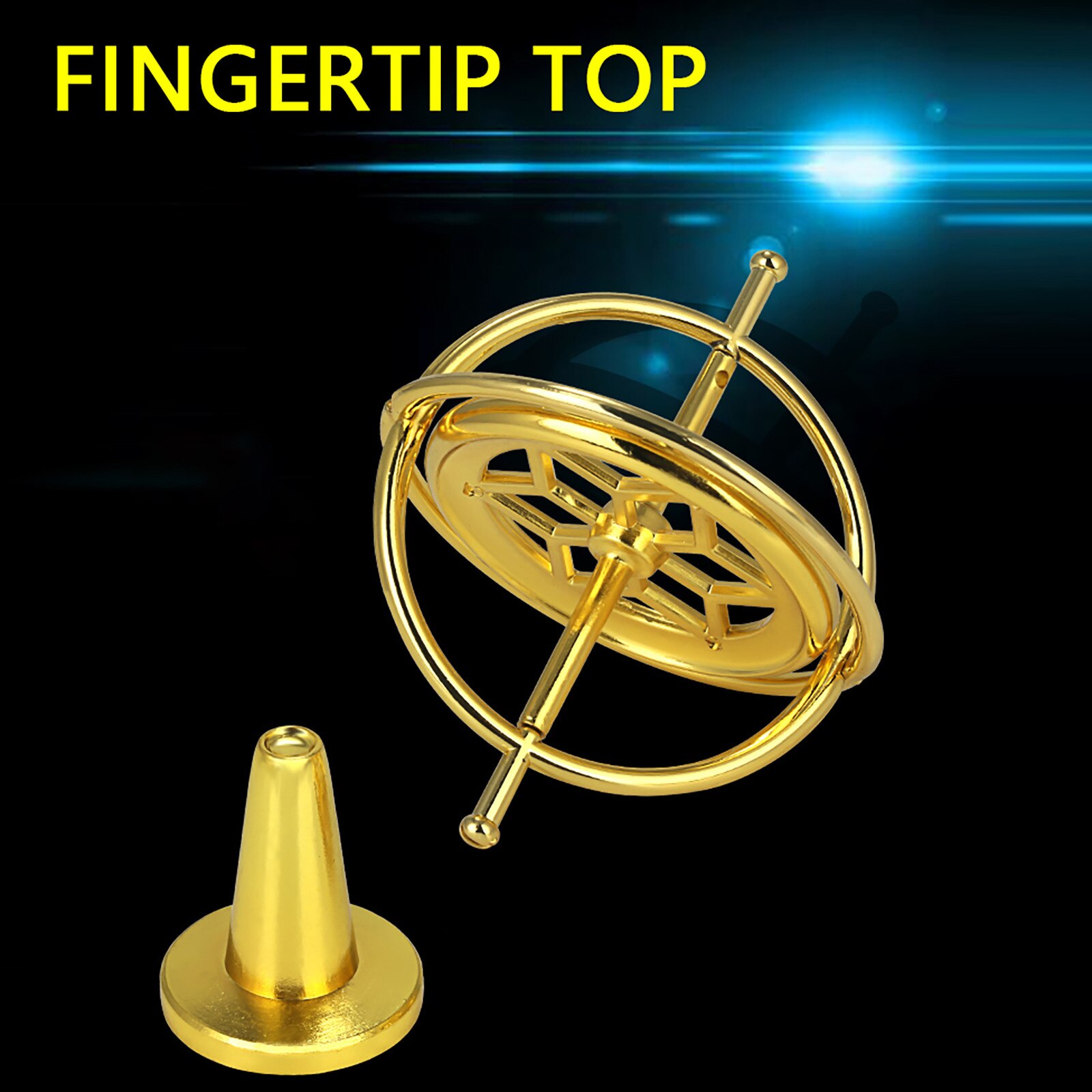40 # Educatief Metalen Vinger Gyroscoop Gyro Top Druk Verlichten Speelgoed Voor Kinderen Kinderen Speelgoed Kinderen Handgemaakte Spelen Speelgoed