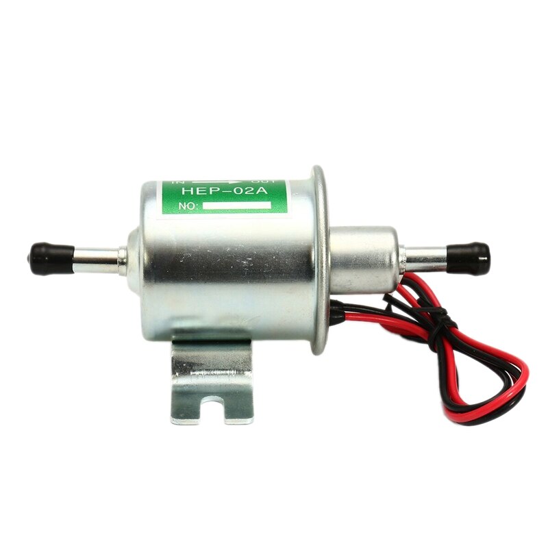 Universal Car Electric Fuel Pump Low Pressure Inline Petrol Gas D-Iesel HEP-02A