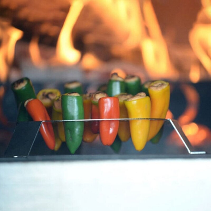 Jalapeno Grill Rack Barbecue Chili Pepper Roasting Rack with Holes for Cooking Chili or Chicken Legs &amp; Wings