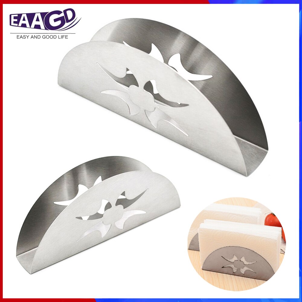 Kitchen Tools Napkin Holder - Stainless Steel Cloth Serviette Holder Dispenser Paper Mail Holder Organizer
