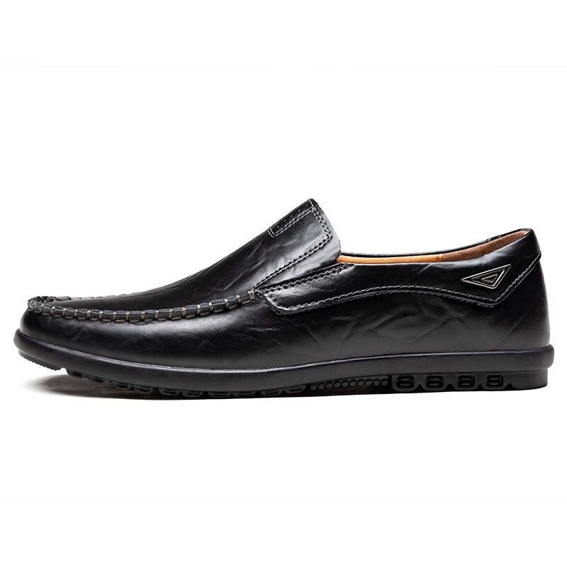 Men's Shoes Business Casual Men's Leather Shoes Spring British Men's Casual Leather Shoes Low-cut Light Men's Shoes: Black / 6.5