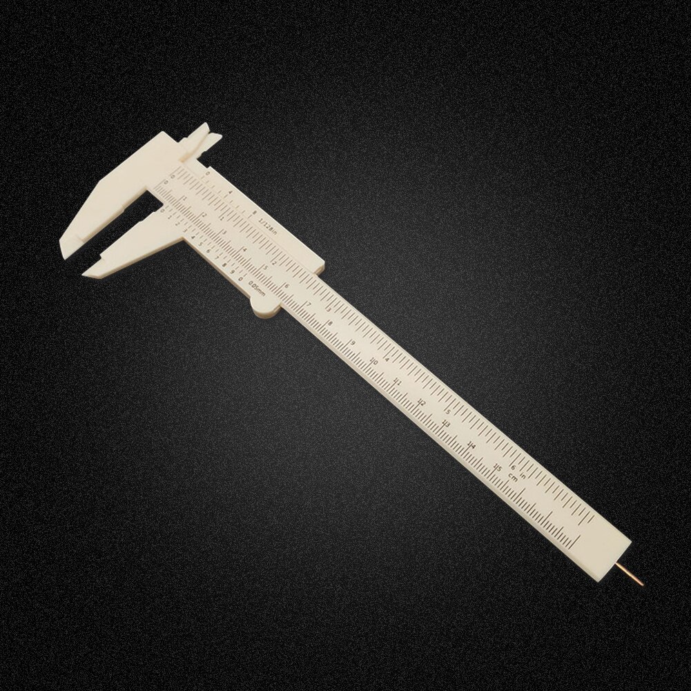 Herramientas de medición de límite de altura, calibrador Vernier de doble escala de 0-150mm, Mini reglas plásticas de medida deslizante