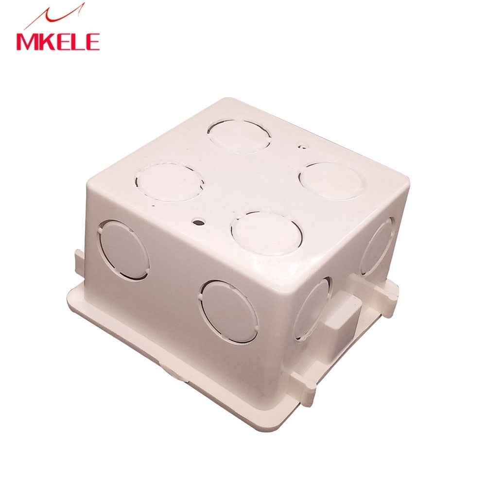 Mounting Box 86*86mm wall Cassette Universal White Wall for Wall Switch and Plastic Enclosure Socket Back Box Outlet 86mm
