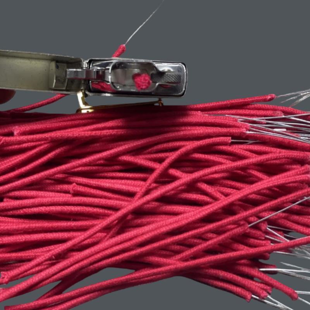 Mèches en pur coton rouge/bleu de 100cm de Long, avec aiguille, pour briquet Zippo Zorro et la plupart des briquets à essence, accessoires de réparation de remplacement