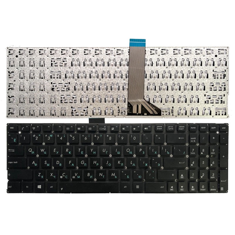 Rosyjski klawiatura do asus X553 X553M X553MA K553M K553MA F553M F553MA czarny RU klawiatura laptopa