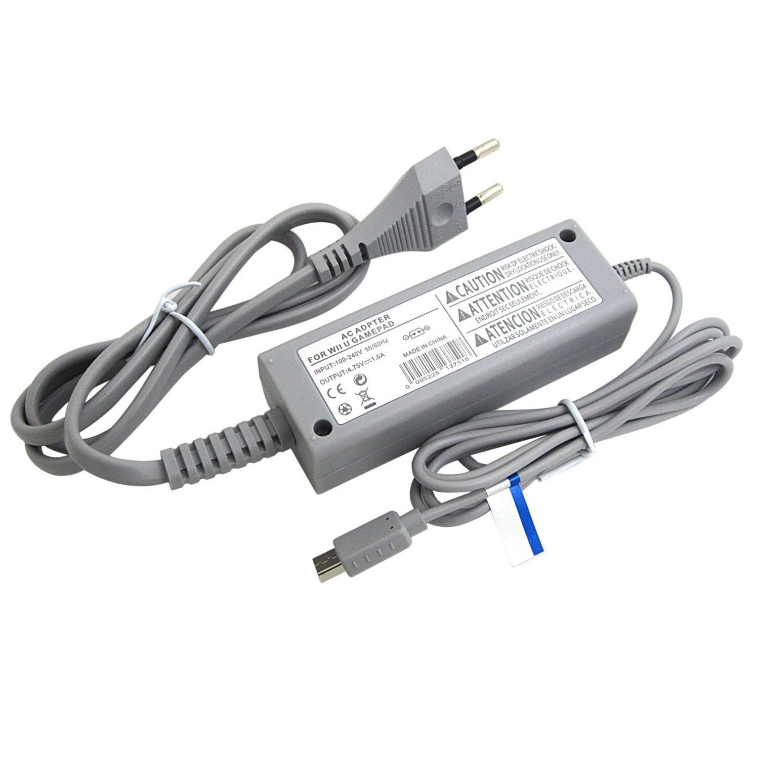voll-100-240V AC Adapter Netzteil für Nintendo Wii Konsole und Gamepad Grau