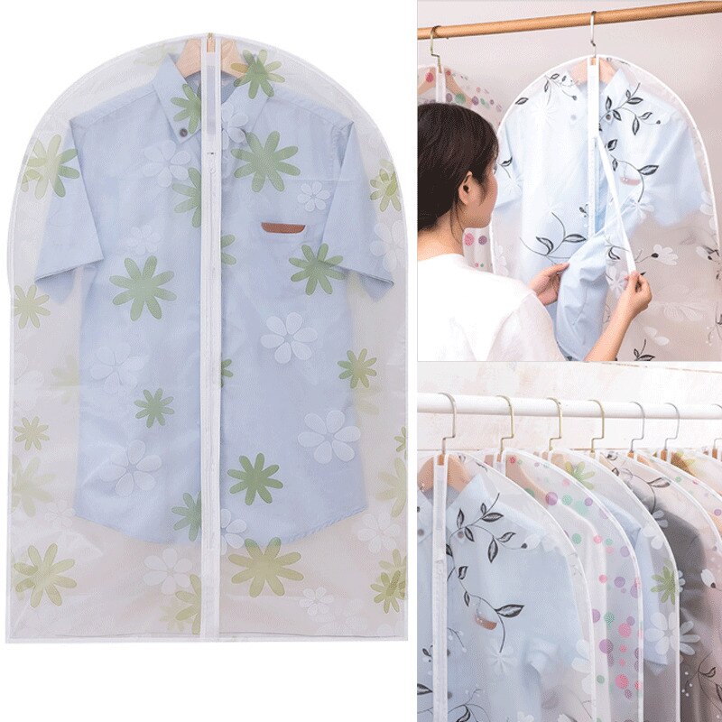 Plastic Clear Dust-proof Cloth Cover Suit/Dress Garment Bag Storage Protector