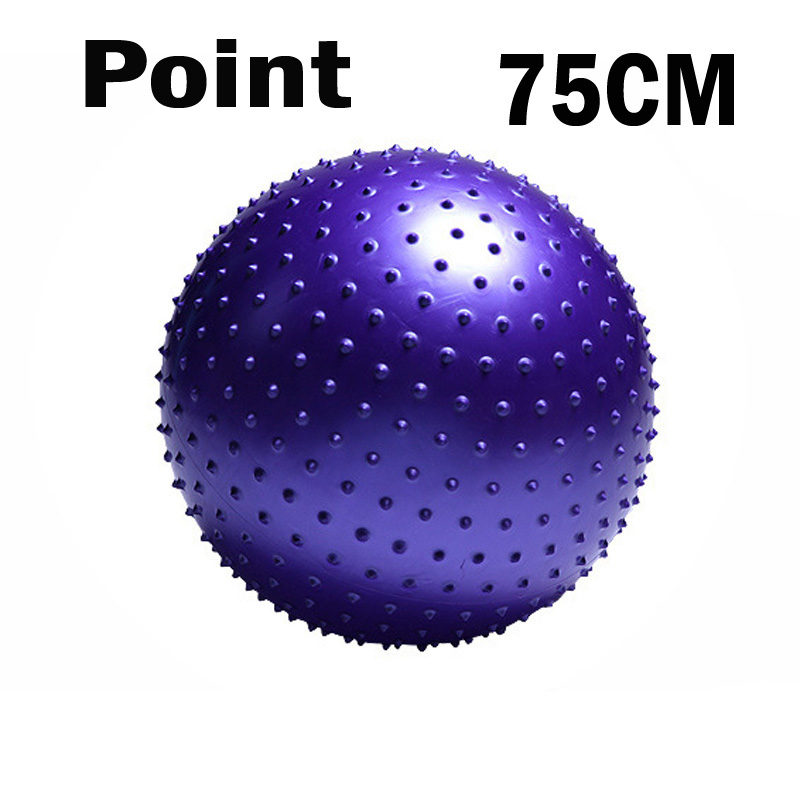 Sports Yoga Balls Point Fitness Gym Balance Fitball Exercise Pilates Workout Barbed Massage Ball 55cm 65cm 75cm 85cm: 75CM Purple