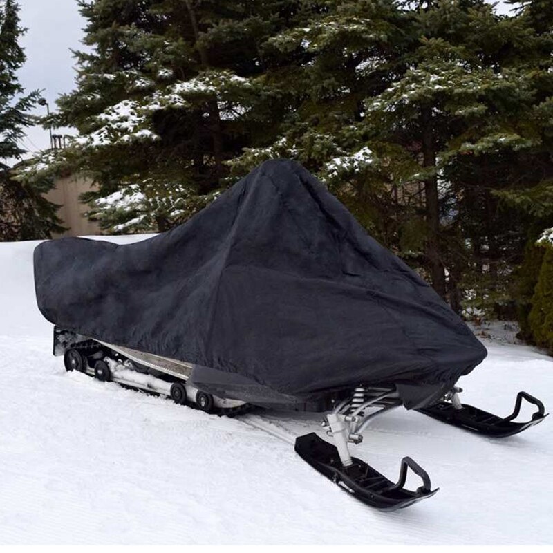 145 inch x 51 inch x 48 inch Snowmobile Cover Waterproof Dust Trailerable Sled Cover Storage Anti-UV All-Purpose Cover Winter Mo