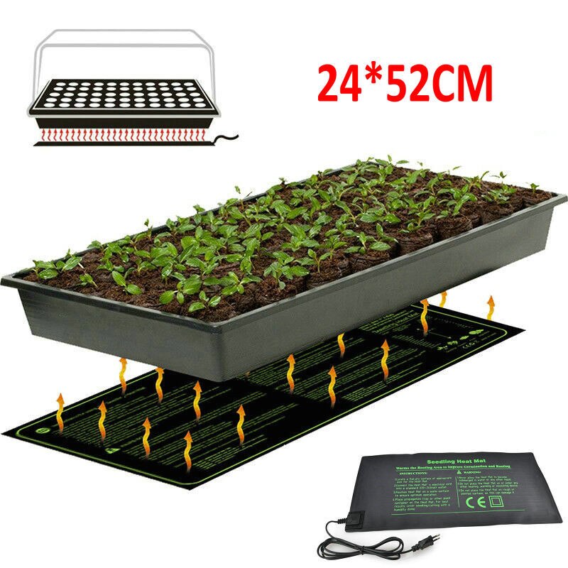 Waterproof Seedling Warm Heating Pad Plant Hydroponic Heat Mat 18W Pet Retile