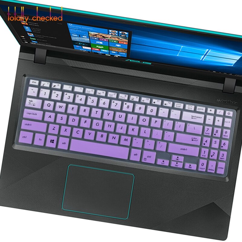 For Asus VivoBook 15 YX560U Y5000 X507 X507U X507UA X507UB X507UD x560ud X560 15.6 inch Laptop Keyboard Cover Skin Protector: fadepurple