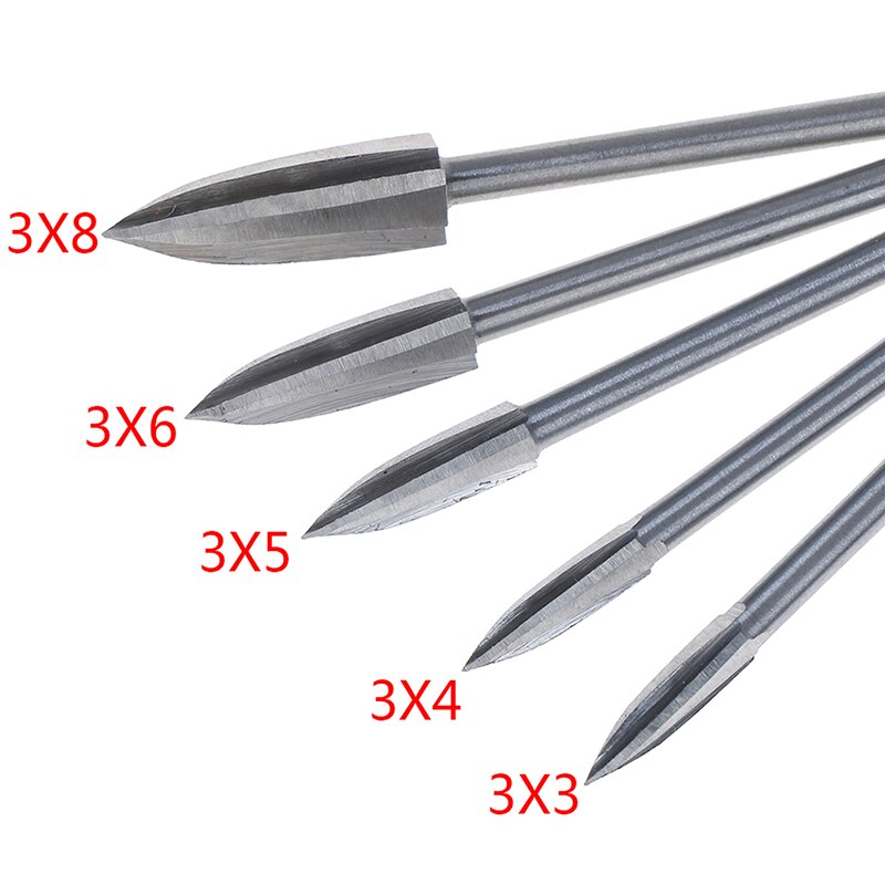 3mm -delige diamantboorset met slijpstift voor dremel-rotatiegereedschappen