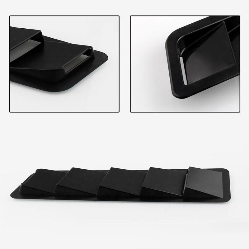1 Pair Universal Car Auto Hood Vent Louver ABS Bonnet Cooling Panel Trim Hood Vent Louvers Auto Replacement Parts