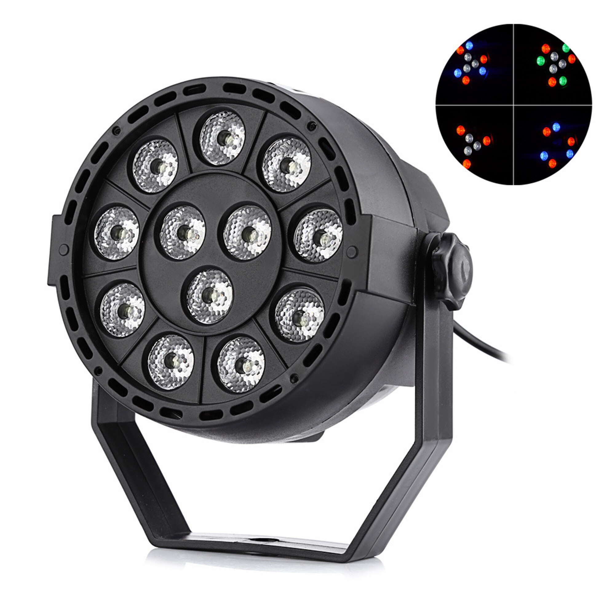 54W Led Par Licht 54 Led Rgbw Par Licht DMX512 Achtergrond Sterven Light Party Disco Professionele Podium Par Licht: 12 LED PAR LIGHT / uk plug