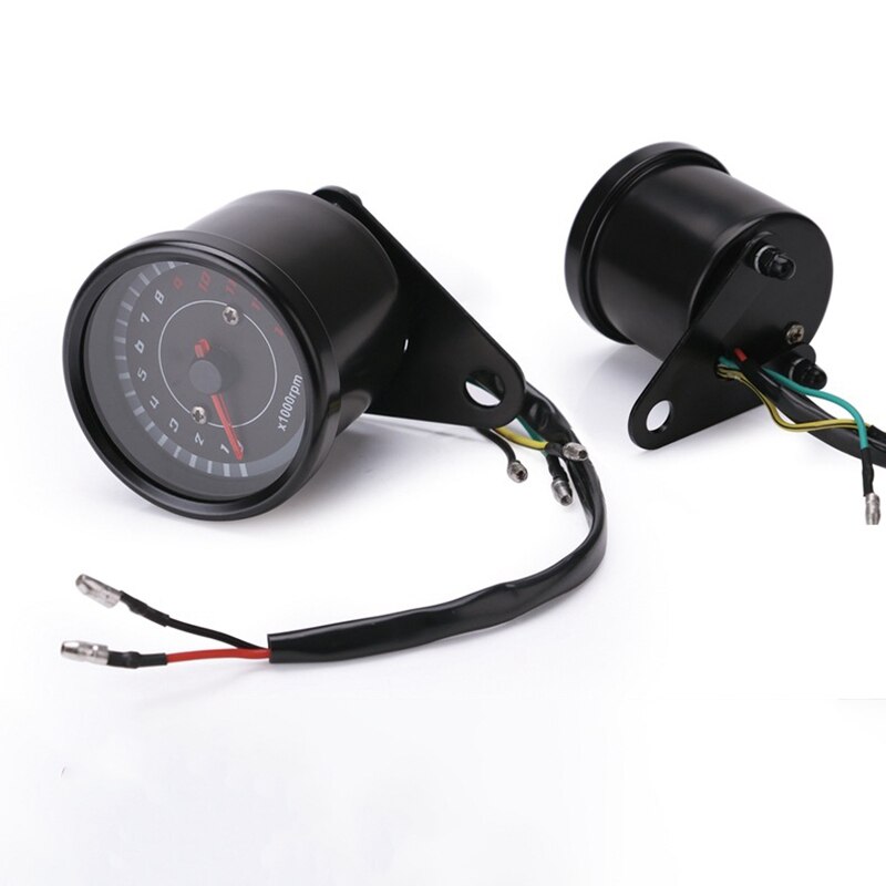 Digital Electronic Induction Ip65 Led Backlight Universal Motorcycle Speeeter Meter Counter 13K Rpm Shift Tachometer Gauge