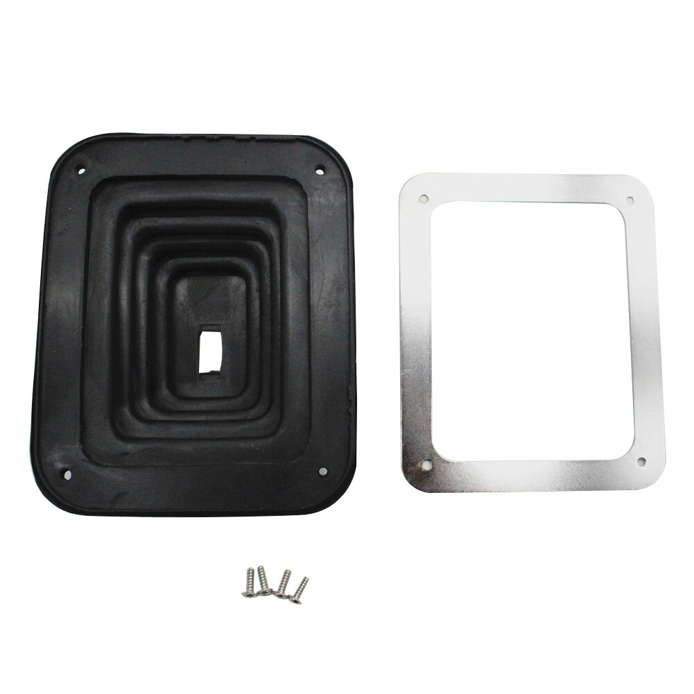 Rubber Shifter Boot Installa Remove Convenient Simple with Chrome Plate 5 5/8in x 6 3/4in Manual Automatic 350