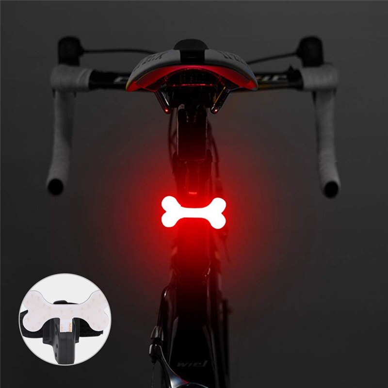 Multi Verlichting Modes Fietslicht USB Charge Led Bike Light Flash Staart Achter Fiets Verlichting voor Bergen Bike Zadelpen 7: D