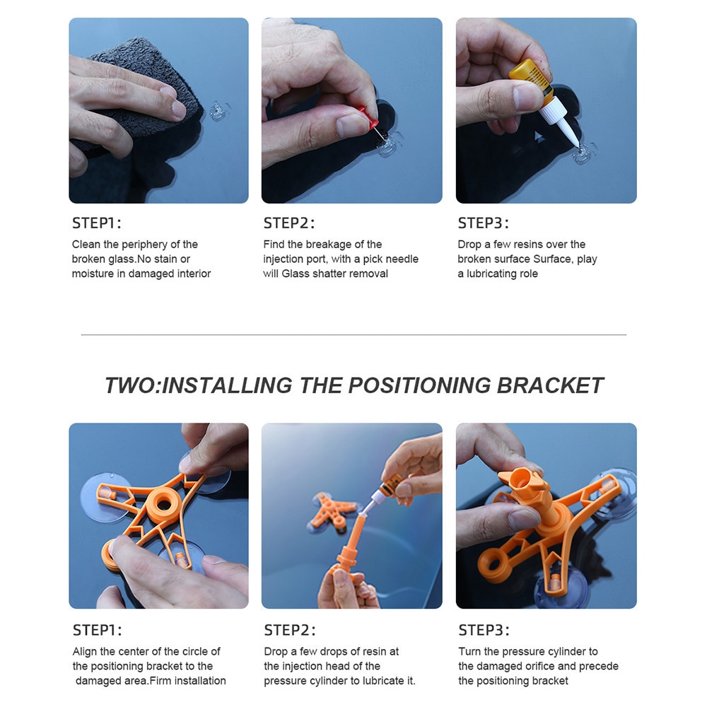 Car Windshield Repair Kit Windscreen Crack Remove Auto Glass Restore Set DIY Car Window Fix Kit Resin