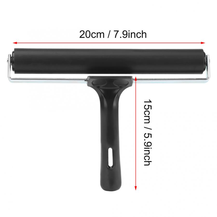Rubber Brayer Roller Paint Brush Ink Applicator Art Craft Oil Painting Tool Glue Paint Manual Tool Roller Brush Painting Access