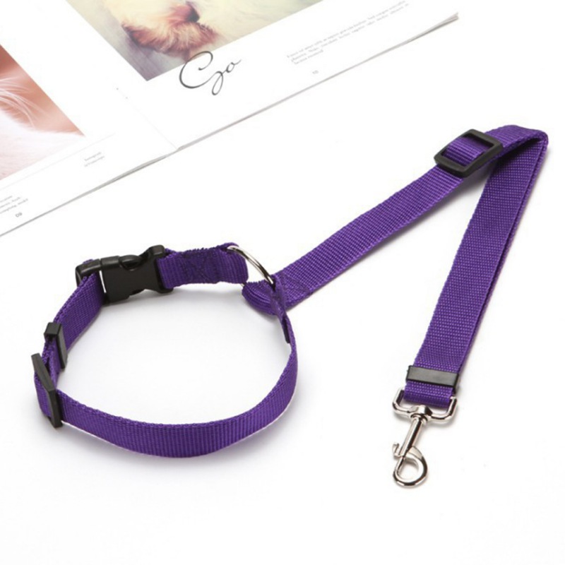 Adjustable Practical Dog Cat Pet Safety Car Seat Belt Lead Pet Car Safety Belt Harness Leash Travel Clip Strap