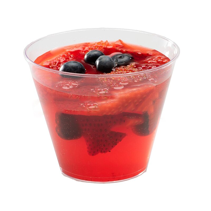 9 unzen transparent Kunststoff Tasse 50 setzt von Einweg Harte Tasse Kunststoff Wein Gläser Cocktail Glas Party Kunststoff Tasse Große Party