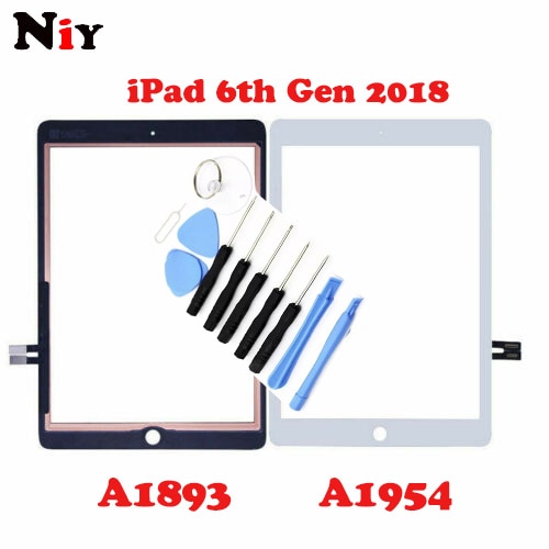 A1893 A1954 ist für iPad 6th Gen Ver. Touchscreen digitizer glas ersatz plus eine reihe von kostenlosen tools