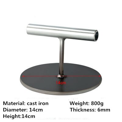 Grill roast squid cake tools Steak press pressure iron board Flat meat hovel cooking BBQ kitchen cooking utensils: 14cm