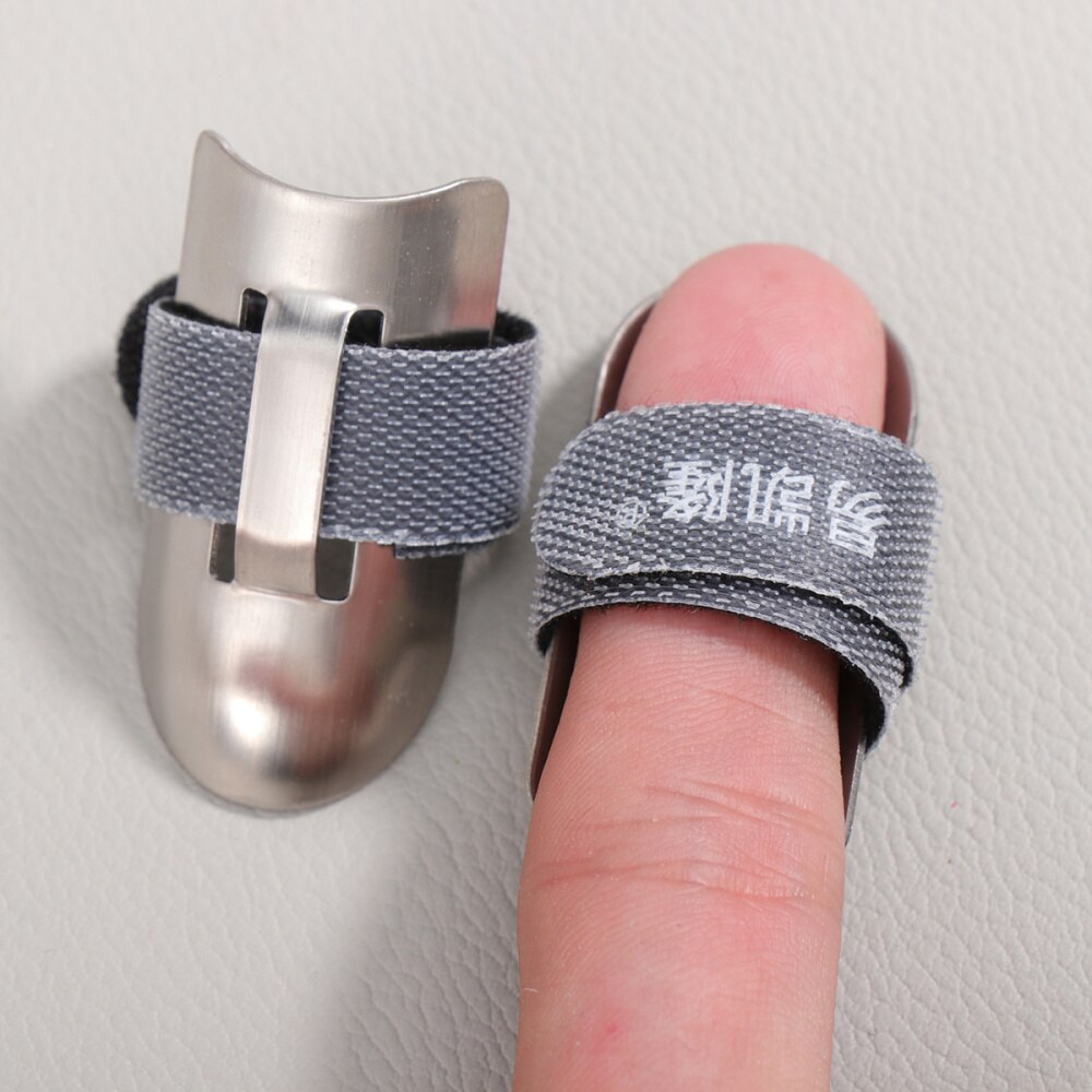 2PCS Finger Protector Adjustable Convenient Stainless Steel Finger Guard Kitchen Accessory for Cutting Dicing Peeling Skinning: Default Title