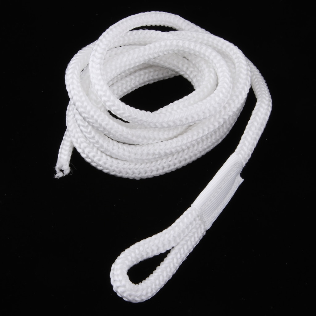 Boat Docking Bumper Line 1/4'' X 5' White Braided Marine Rope