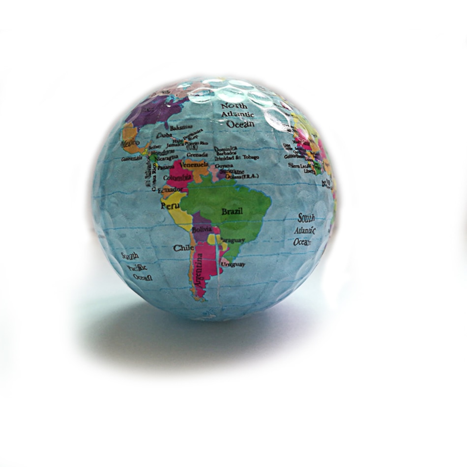 3 stk/part globekort farve golfbolde øve golfbolde golfbolde
