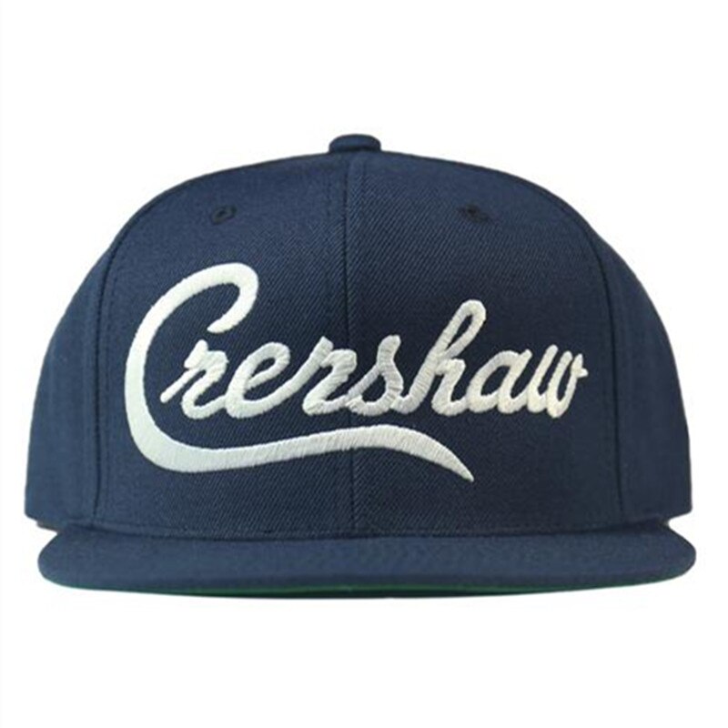 Mærke bomuld nipsey hussle cap crenshaw snapback hat baseball kasket til mænd og kvinder hip hop bomuldshue: Flåde