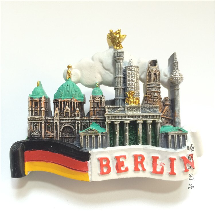 Fridge Magnet Souvenir Travel Collection Landmark Ancient Building In Berlin Germany Refrigerator Magnets Sticker Crafts Decor