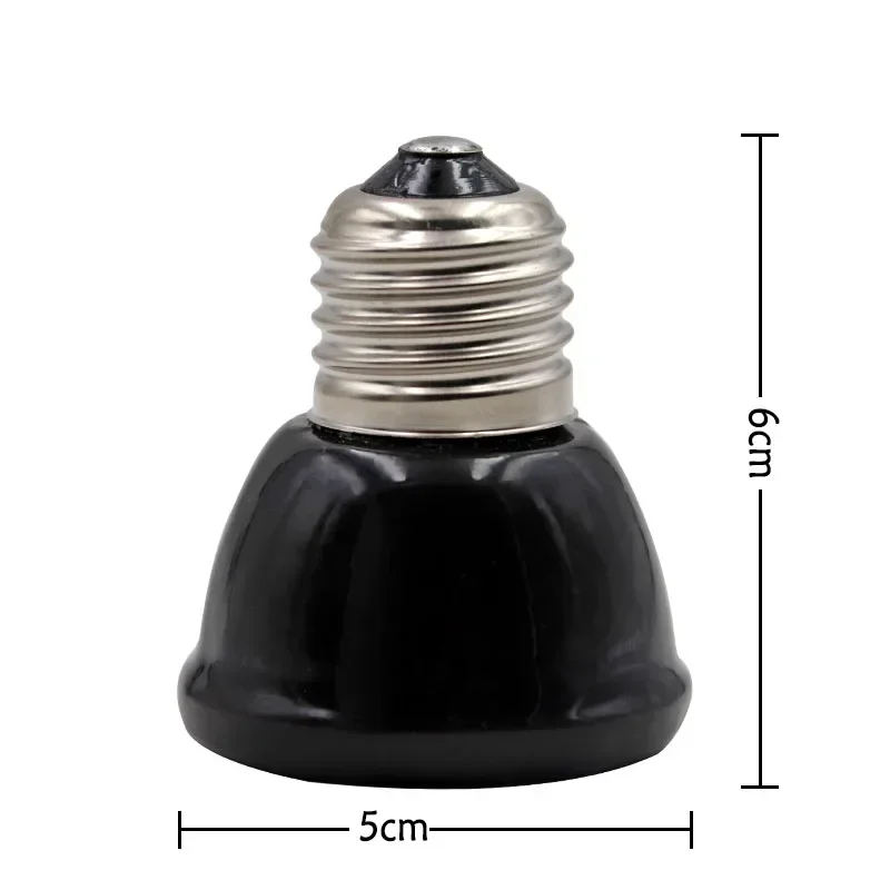 Keramikbeheizte Inkubationslampe, Infrarotlampe, Infrarot-Glühbirne, Lampe mit konstanter Temperatur für Reptilien, hilft beim Schlafen: Dunkler Brown