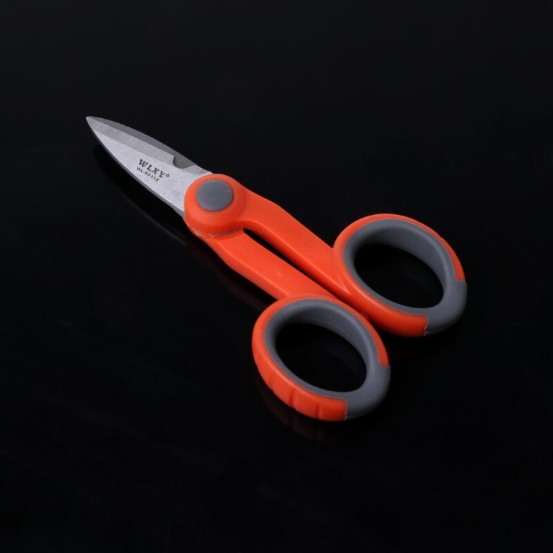 5-1/2\" Multipurpose Electrical Shears Fiber Optic Kevlar For Cut Electrical Wire