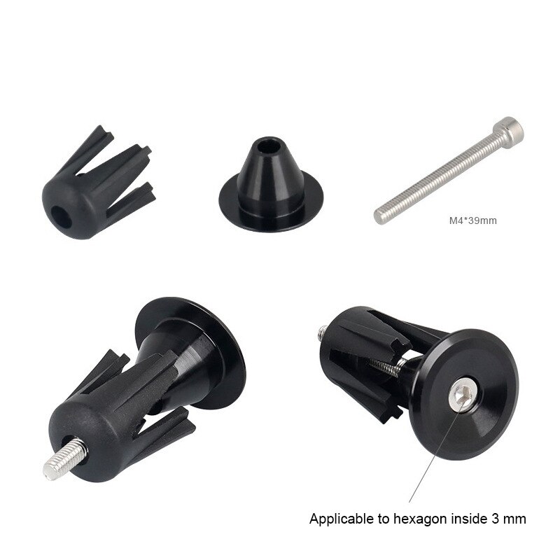 1pair Bicycle Grip Handlebar End Cap Aluminium Alloy Lock Mtb Cycling Handle Bar Grips End Plugs For Bike Handlebar Accessoies