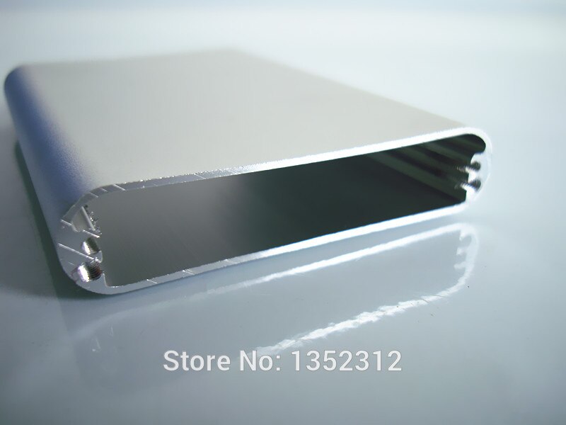 6 stks/partij 61*13*85mm Aluminium Box Enclousure Case Project elektronische voor PCB DIY slivery Aluminium shell aluminium power box