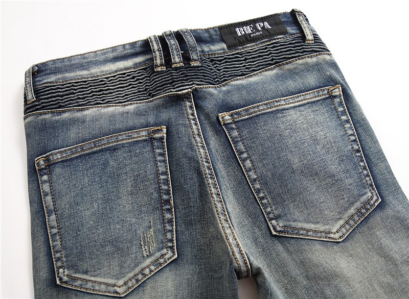 Jean skinny déchiré pour homme, , peinture, vêtements streetwear, printemps, automne, hiver, style hip hop